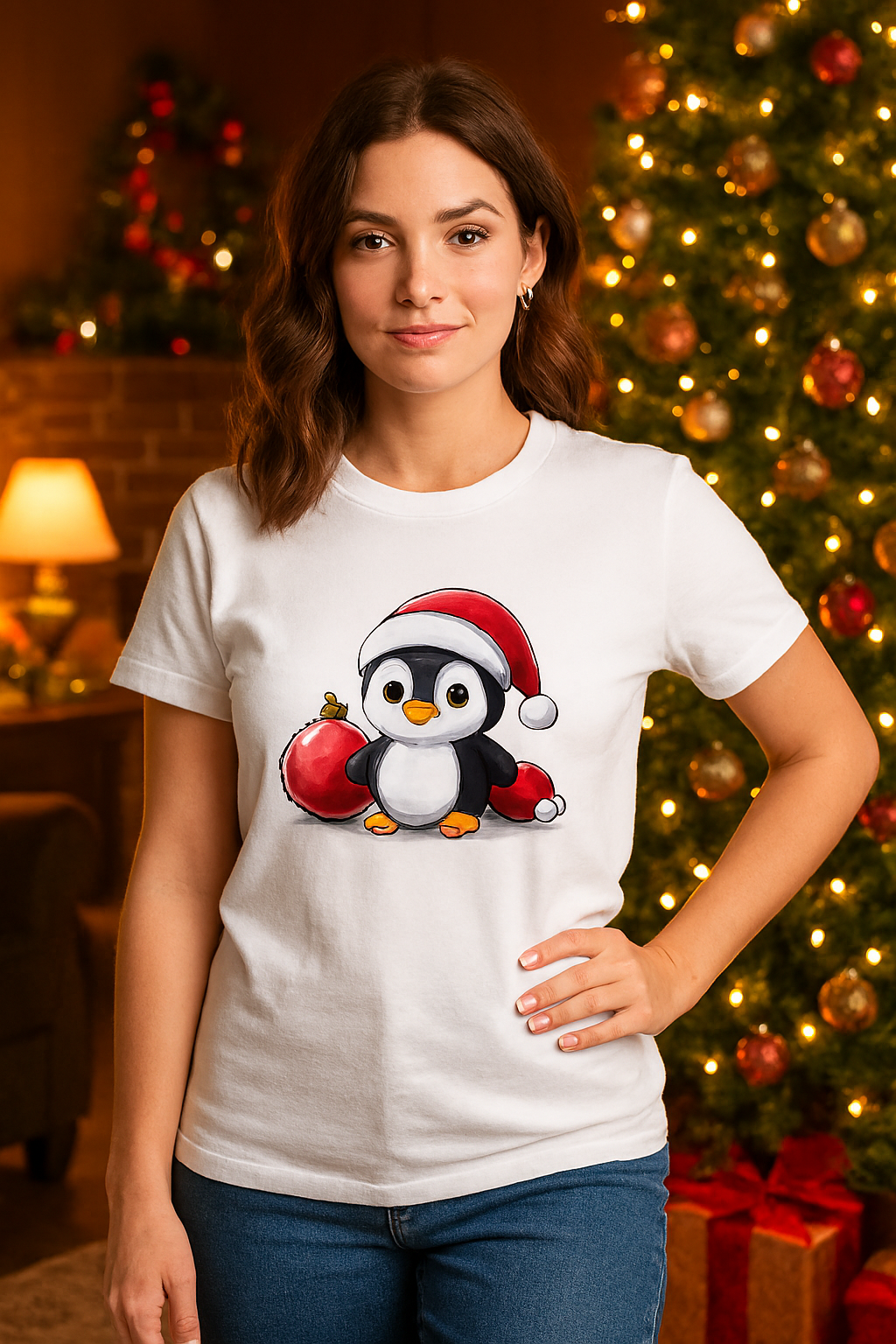 Christmas Themed Cute T-shirt