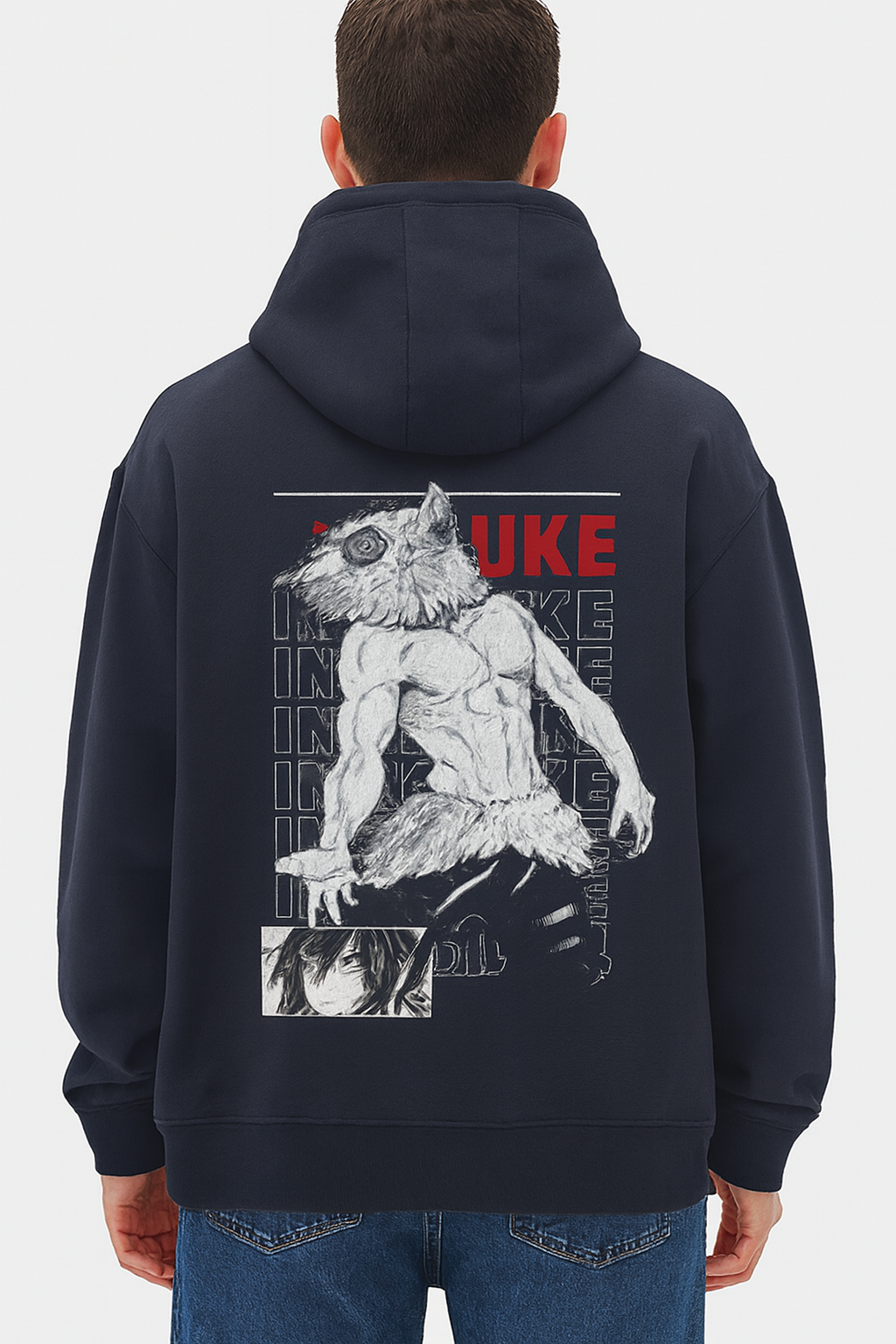 Inosuke Anime Unisex Oversized Hoodie
