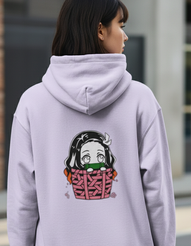 Anime Cutie Expressions Hoodie (Front + Back Design)