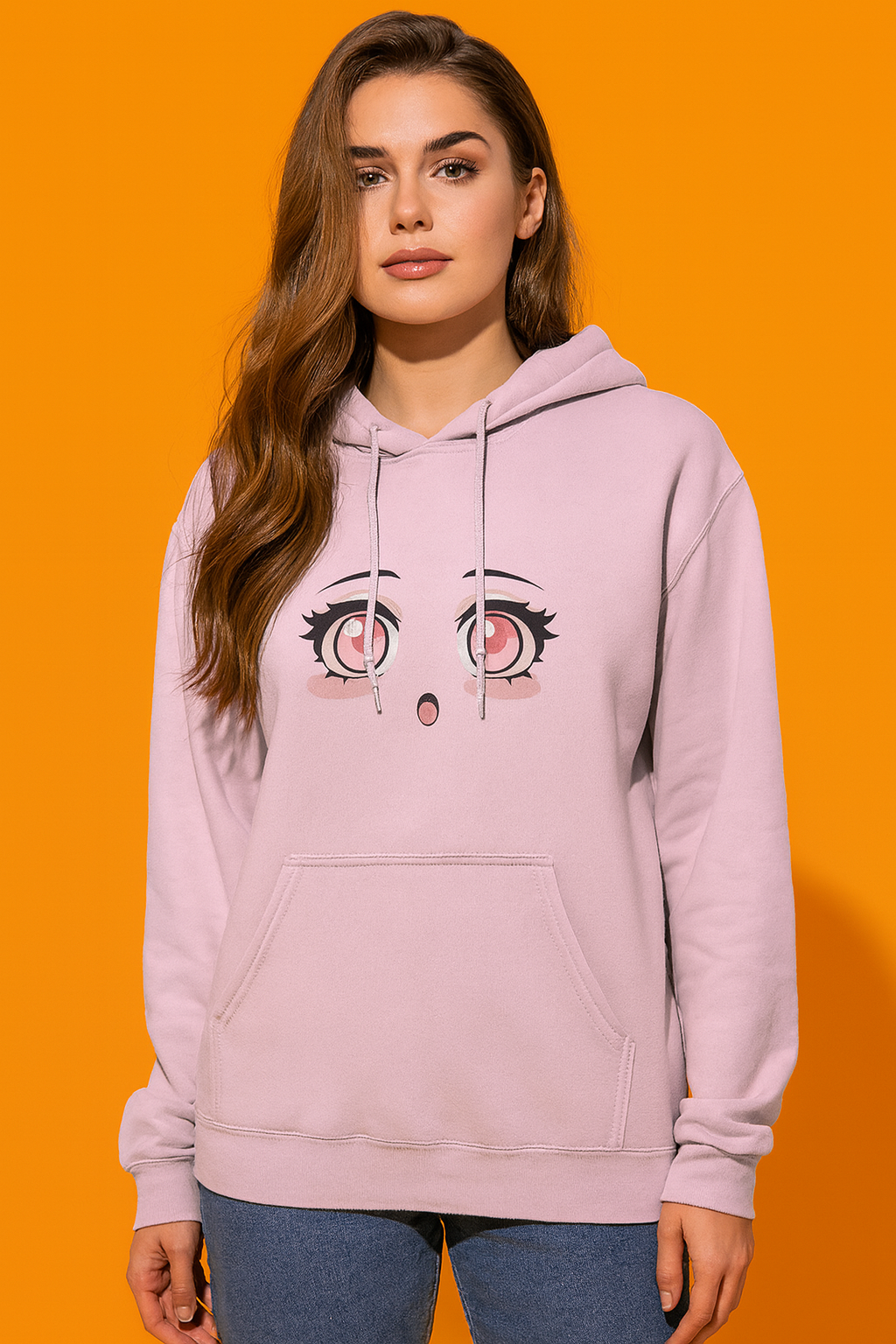 Anime Cutie Expressions Hoodie (Front + Back Design)